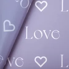 Papel Coreano Para Envolver Flores Diseño Love
