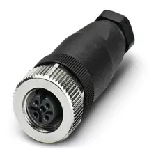 Conector M12 4p Hembra - Recto Metalico Pg7 Tor