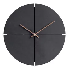 Relógio De Parede Silencioso Com Design Nórdico Redondo