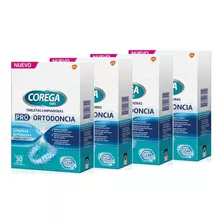 Pack X4 Corega Tabs Tabletas Limpiadoras Pro Ortodoncia X 30