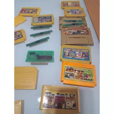 Lote 10 Fitas Antigas Nintendinho E Mega Drive No Estado 