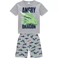 Pijama Infantil Masculino Kyly Dragon Brilha No Escuro