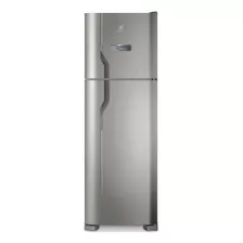 Geladeira Frost Free Electrolux Dfx41 Inox Com Freezer 371l 127v