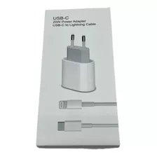Cargador 20w Para iPhone Carga Rápida + Usb-c A Lightning