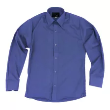 Camisa Vestir Adulto Azul Rey Tallas Extras 44 46 48 50