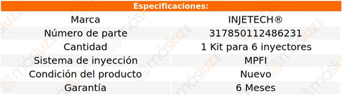 1- Repuesto P/6 Inyectores Uplander V6 3.5l 05/06 Injetech Foto 2