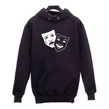 Blusa De Moletom Casaco Estampa Duas Máscaras Teatro Oferta