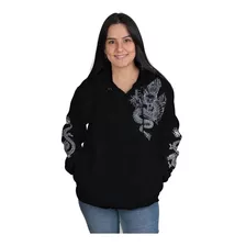 Blusa Moletom Casaco Zíper Dragão Chinês