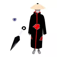 Cosplay Animes Manto Akatsuki Pain Nagato Anel Akatsuki A15