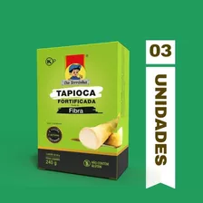 Tapioca Fortificada Da Terrinha Fibra 720g - Caixa C/ 3 Und