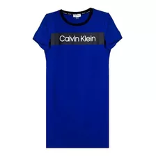Vestido Calvin Klein Monograma Logo Ck T-shirt Dress Capri