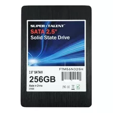 Disco Sólido Ssd Interno Super Talent Teranova Ftm56n325h 256gb Negro