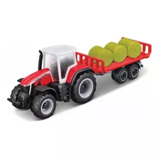 Tractor A Escala Massey Ferguson Tractor Carretilla Rojo