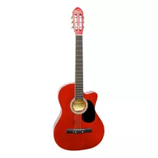 Guitarra Clásica Mccartney Cg-851 Para Diestros Roja