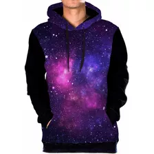 Blusa Moletom Bolso Lateral Galaxia Nebulosa Tumblr Swag 13