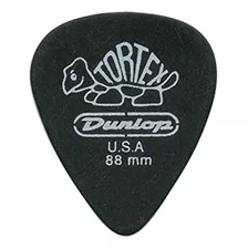 Dunlop 488r.88 Tortex Pitch Negro, .88mm, 72 / Bolsa