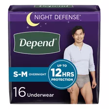 Depend Night Defense - Ropa Interior De Incontinencia Para A
