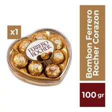 Bombón Chocolate Ferrero Rocher Corazón 8 Unid 100g