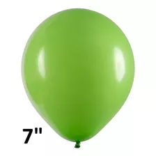 Balão Redondo 7 Diversas Cores 50 Unidades Art Latex Cor Verde-lima