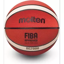 Kit 10 Balones Basquetbol Molten B7g2000 Hule Naranja No. 7