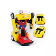 Camaro Amarelo Super Robô Com Luz E Sons Super Robots