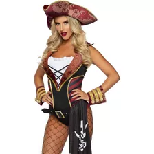 Disfraz De Pirata Swashbuckler Para Mujer/talla L