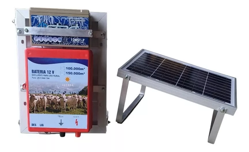 Eletrificador Solar Cerca Elétrica Rural 60km