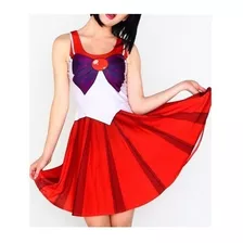 Sailor Moon - Vestido Rei Hino Sailor Mars Marte