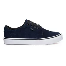 Zapatilla Urbana De Gamuza Usher Hombre Azul - Fira Line