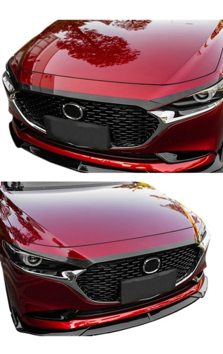 Moldura De Cofre F Carbono Mazda 3 2019 2020 2021 2022 Foto 2