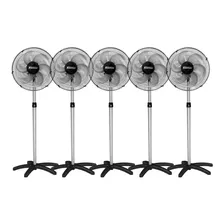 Kit Com 5 Ventiladores Com Coluna Pedestal 50cm Turbolex