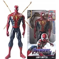 Boneco Homem Aranha Spider Man 30cm Garras C/ Som Vingadores