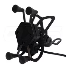 Soporte Para Celular Moto Pro Con Cargador Base Para Espejos