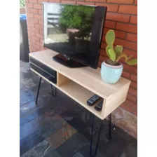 Mueble Estilo Nórdico Rack Para Audio Y Tv