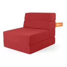 Puff Sofá Cama Individual Plegable Colchón Agusto ® Futon