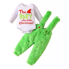 Um Traje De Natal Grinch Para Bebê Com Conjunto M [u]