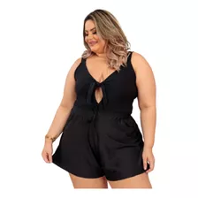 Shorts Plus Size Godê Soltinho Praia Caminhada Suplex Mulher