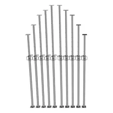10 Escora Metálicas De Ferro Para Construção, De Até 3,2m 