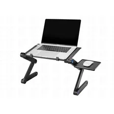 Mesa De Alumínio Articulável Para Notebook E Mouse 