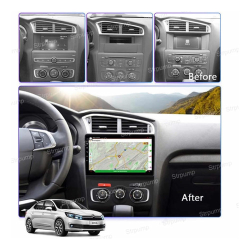 Radio Andorid Carplay 2+32 Citroen C4 Ds4 Foto 3