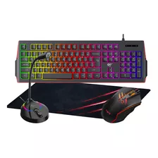 Combo Gamer Teclado, Mouse, Pad Xl Y Microfono Gd11 I Css®