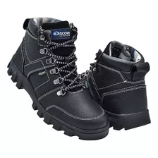 Bota Caballero Discovery 2390 Piel Negro Montaña 25 Al 30