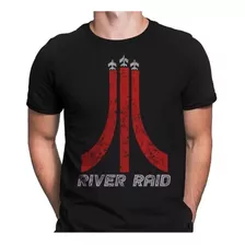 Camiseta River Raid Atari Game Retrô Camisa - Jogo Avião 