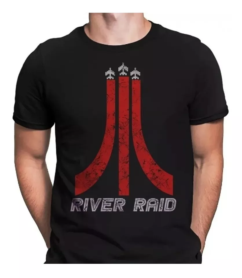 Camiseta River Raid Atari Game Retrô Camisa - Jogo Avião 