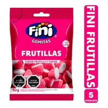 Pack Gomitas Fini Frutillas Con Crema (pack De 5 Un)
