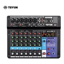 Audio Mixing Console Teyun A8 Usb Sound Card Phantom P 8 Ch