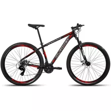 Mountain Bike Alfameq Makan Aro 29 21 21v Câmbios Shihmano Cor Preto/vermelho