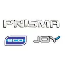 Kit Emblema Prisma + Eco + Joy Novo Otima Qualidade 3 Peças