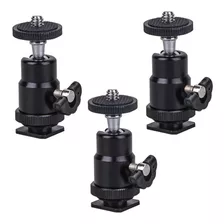 Kit 3 Mini Ball Head Cabeza De Bola Giro 360 Grados Foto T3