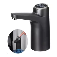 Dispenser Bomba De Agua Para Bidones Recargable Usb Color Negro